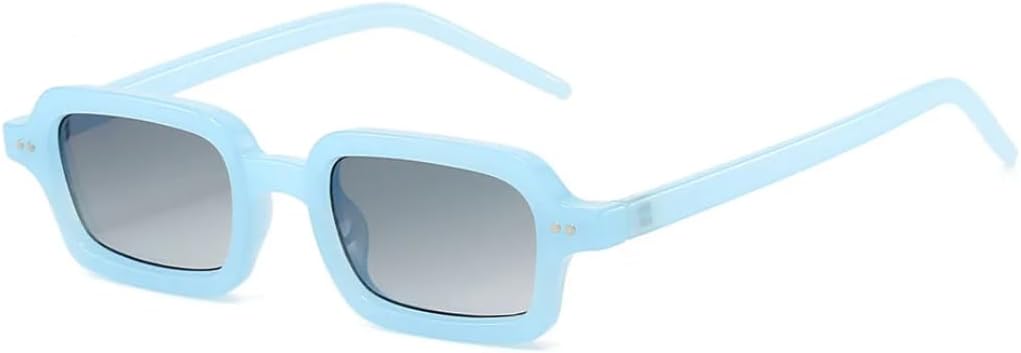 Модные маленькие квадратные солнцезащитные очки для женщин, желейного цвета, повседневные, с защитой от УФ-излучения UV400, с заклепками, для путешествий и фотосъемки UATXTAU, Blue Gray
Модные маленькие квадратные солнцезащитные очки для женщин, желейного цвета, повседневные, с защитой от УФ-излучения UV400, с заклепками, для путешествий и фотосъемки UATXTAU, Blue Gray