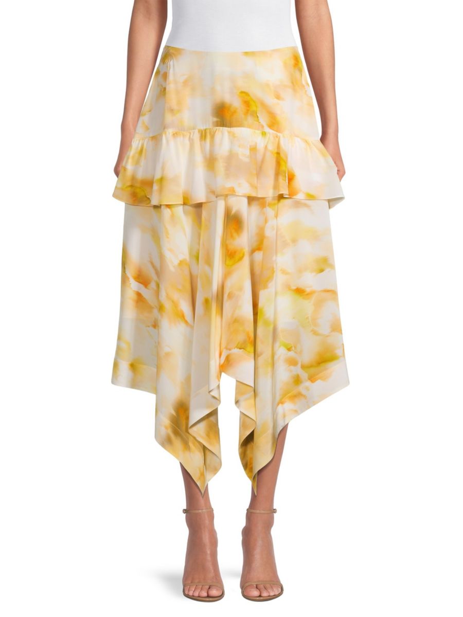 Юбка миди из шелка с оборками Jason Wu, цвет Honey Multi
Юбка миди из шелка с оборками Jason Wu, цвет Honey Multi
