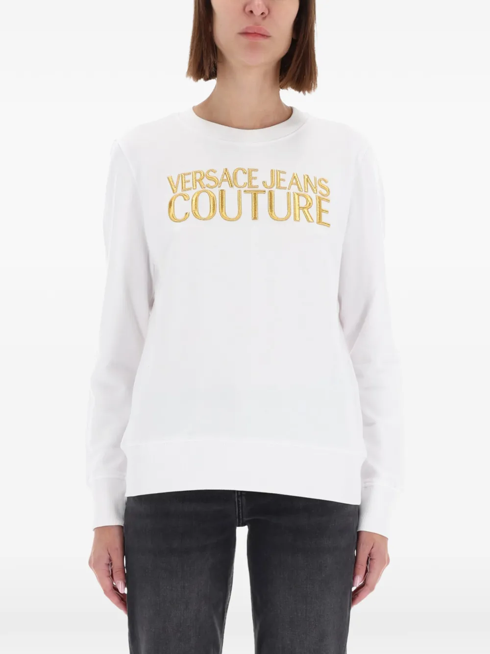 Свитшот с вышитым логотипом Versace Jeans Couture, белый
Свитшот с вышитым логотипом Versace Jeans Couture, белый