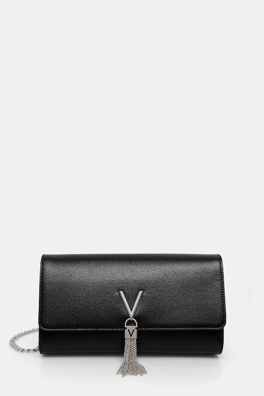 Кожаный клатч Valentino Bags, черный 
Кожаный клатч Valentino Bags, черный