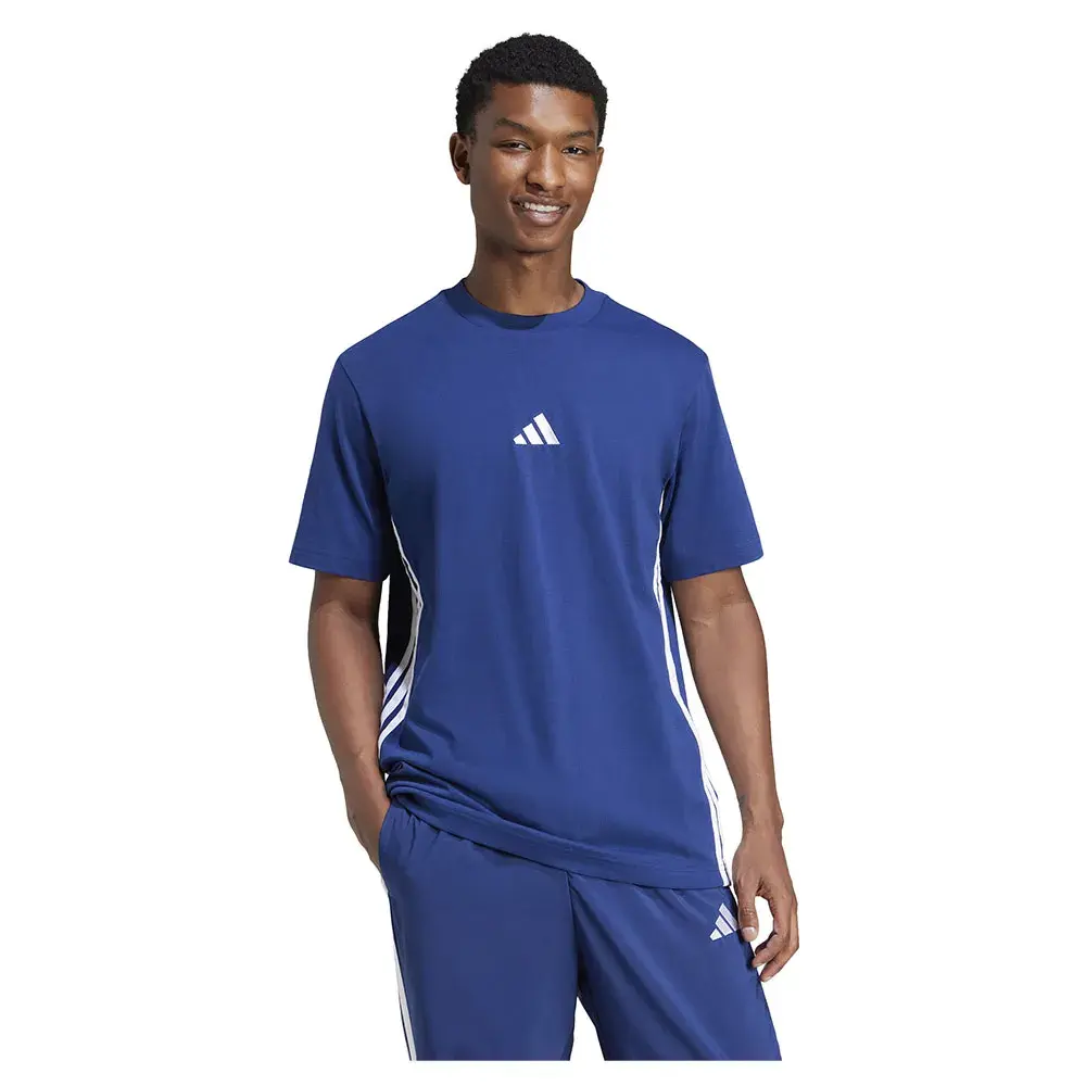 Футболка adidas Essentials 3 Stripes Single Jersey, синий
Футболка adidas Essentials 3 Stripes Single Jersey, синий