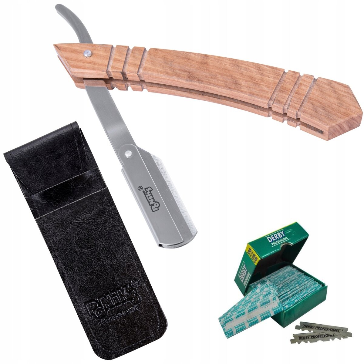 Деревянная парикмахерская бритва Ponik's Poniks
Деревянная парикмахерская бритва Ponik's Poniks