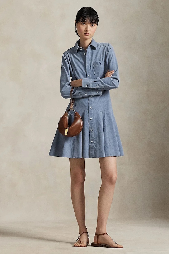 Хлопковое платье Polo Ralph Lauren, синий
Хлопковое платье Polo Ralph Lauren, синий