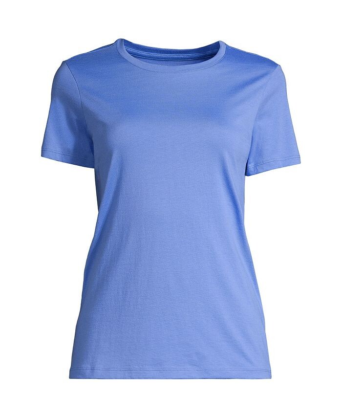 Свободная хлопковая футболка Petite с круглым вырезом и короткими рукавами Supima Lands' End, синий
Свободная хлопковая футболка Petite с круглым вырезом и короткими рукавами Supima Lands' End, синий