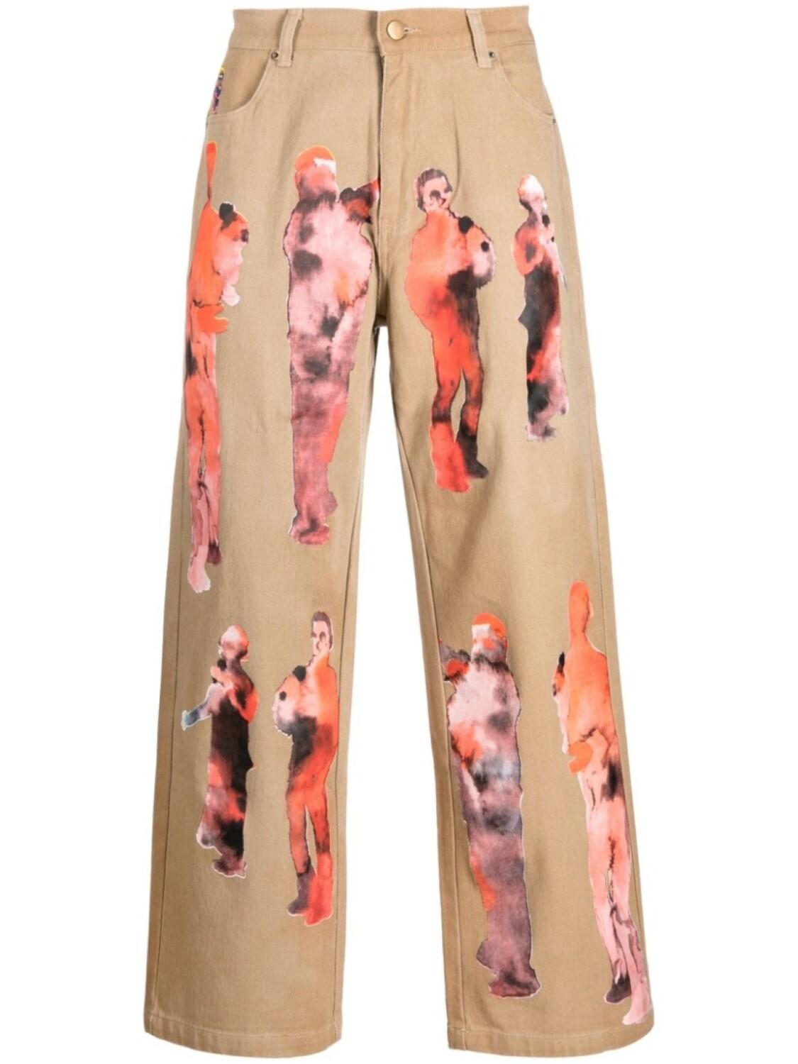 KidSuper прямые джинсы с графичным принтом, коричневый
KidSuper прямые джинсы с графичным принтом, коричневый