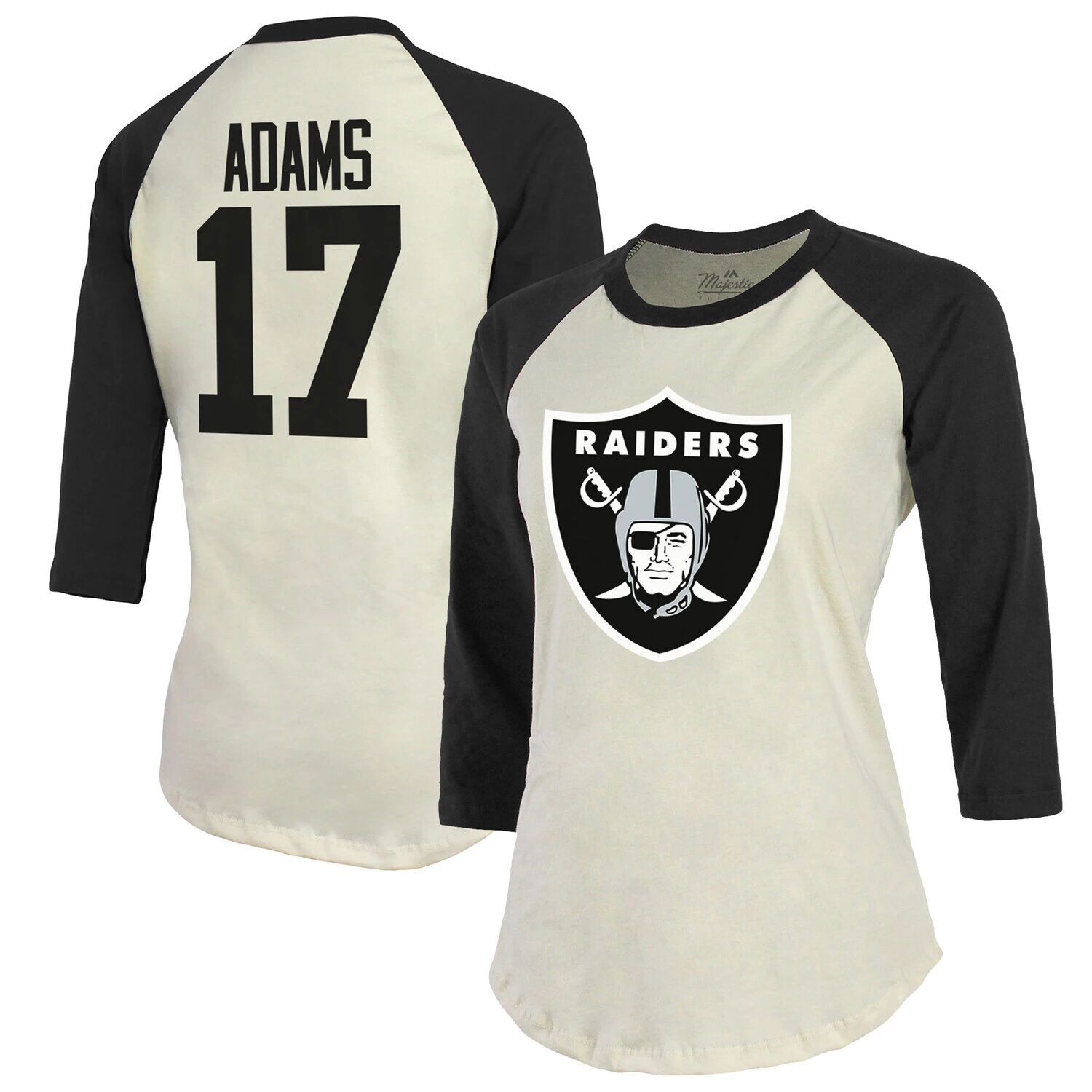 Женская футболка Majestic Threads Davante Adams кремового/черного цвета с именем и номером игрока Las Vegas Raiders, футболка реглан с рукавами 3/4 Majestic, Черный, Женская футболка Majestic Threads Davante Adams кремового/черного цвета с именем и номеро
Женская футболка Majestic Threads Davante Adams кремового/черного цвета с именем и номером игрока Las Vegas Raiders, футболка реглан с рукавами 3/4 Majestic, Черный, Женская футболка Majestic Threads Davante Adams кремового/черного цвета с именем и номеро