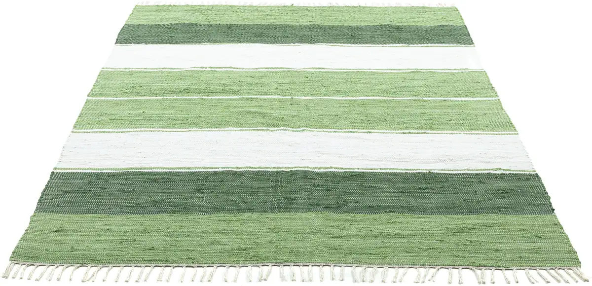 Ковер THEKO "Stripe Cotton", прямоугольный, плоского плетения, в полоску, чистый хлопок, ручная работа, с бахромой 160х230 см, темно-зеленый
Ковер THEKO "Stripe Cotton", прямоугольный, плоского плетения, в полоску, чистый хлопок, ручная работа, с бахромой 160х230 см, темно-зеленый
