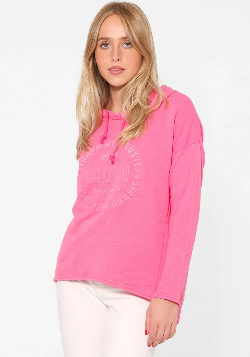 Толстовка Zwillingsherz ""Moin"", с капюшоном, принт спереди, розовый
Толстовка Zwillingsherz ""Moin"", с капюшоном, принт спереди, розовый