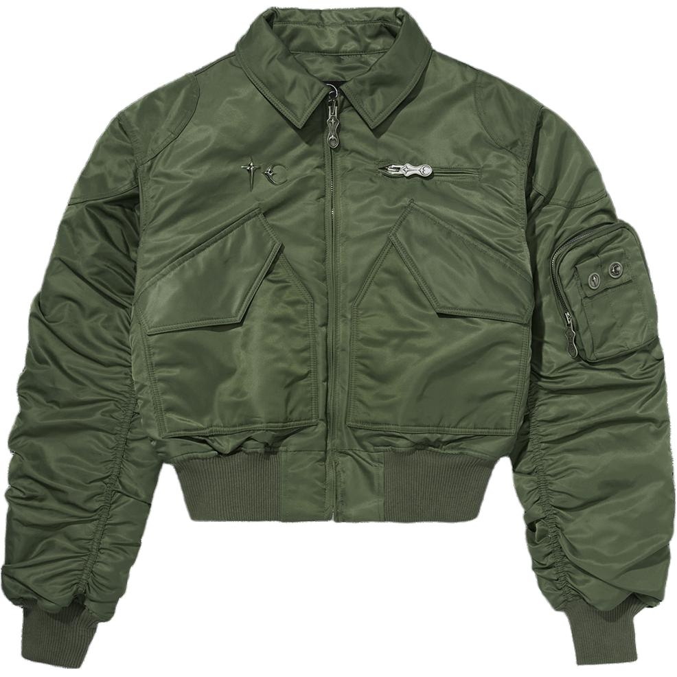 Бомбер без рукавов THUG CLUB, хаки
Бомбер без рукавов THUG CLUB, хаки