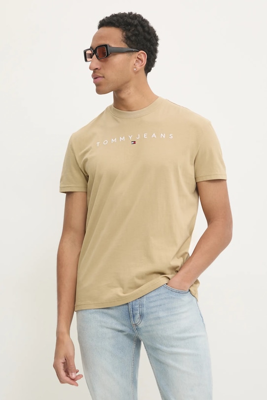 Хлопковая футболка Tommy Jeans, бежевый
Хлопковая футболка Tommy Jeans, бежевый