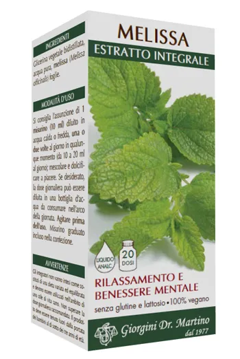 Доктор Джорджини Мелисса Интегральный экстракт Добавка для психического благополучия 200 мл Dr. Giorgini
Доктор Джорджини Мелисса Интегральный экстракт Добавка для психического благополучия 200 мл Dr. Giorgini