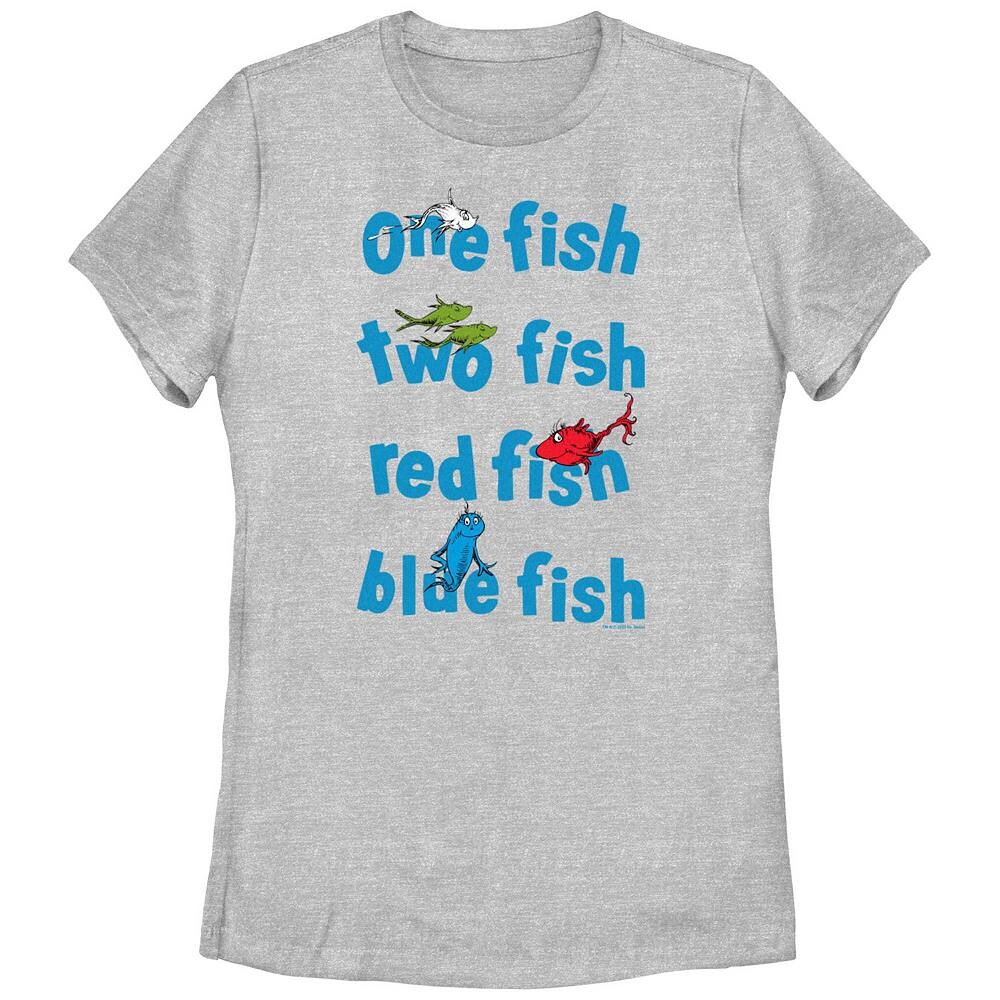Футболка с рисунком «Доктор Сьюз» для юниоров One Fish Two Fish Red Fish Blue Fish Licensed Character, цвет Athletic Heather
Футболка с рисунком «Доктор Сьюз» для юниоров One Fish Two Fish Red Fish Blue Fish Licensed Character, цвет Athletic Heather
