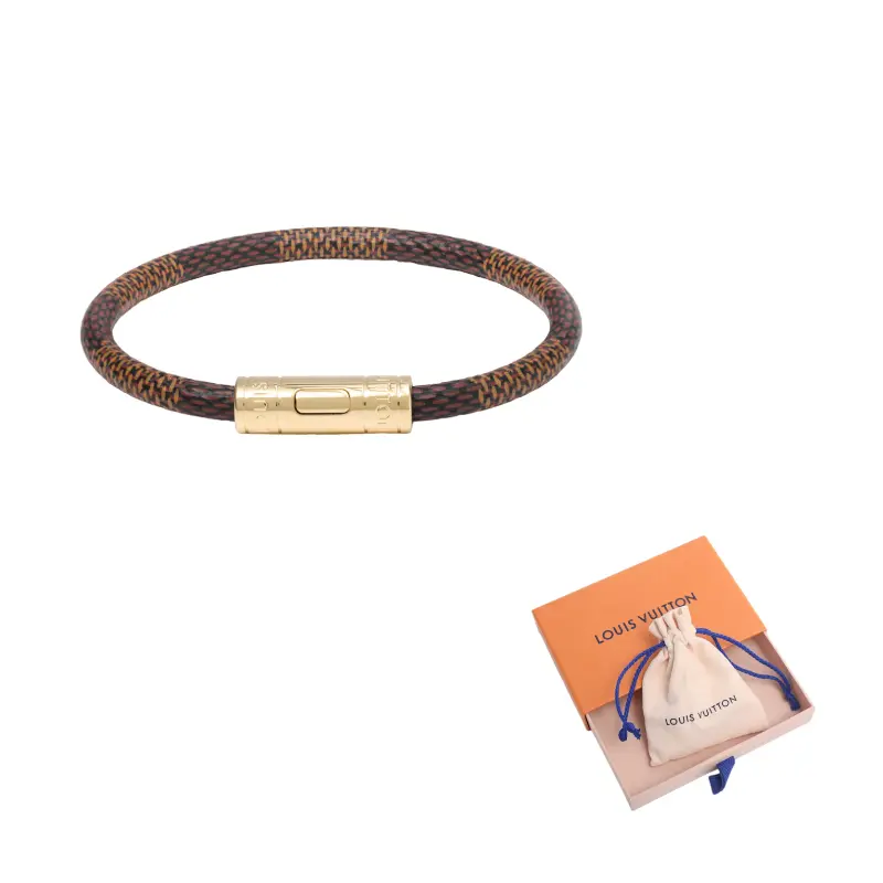 LOUIS VUITTON Кожаный металлический браслет для женщин Brown Gold
LOUIS VUITTON Кожаный металлический браслет для женщин Brown Gold