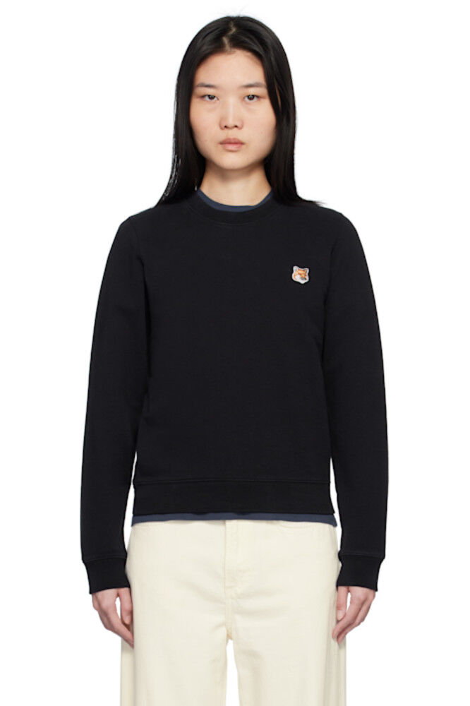 Толстовка с изображением головы черной лисы Maison Kitsuné
Толстовка с изображением головы черной лисы Maison Kitsuné