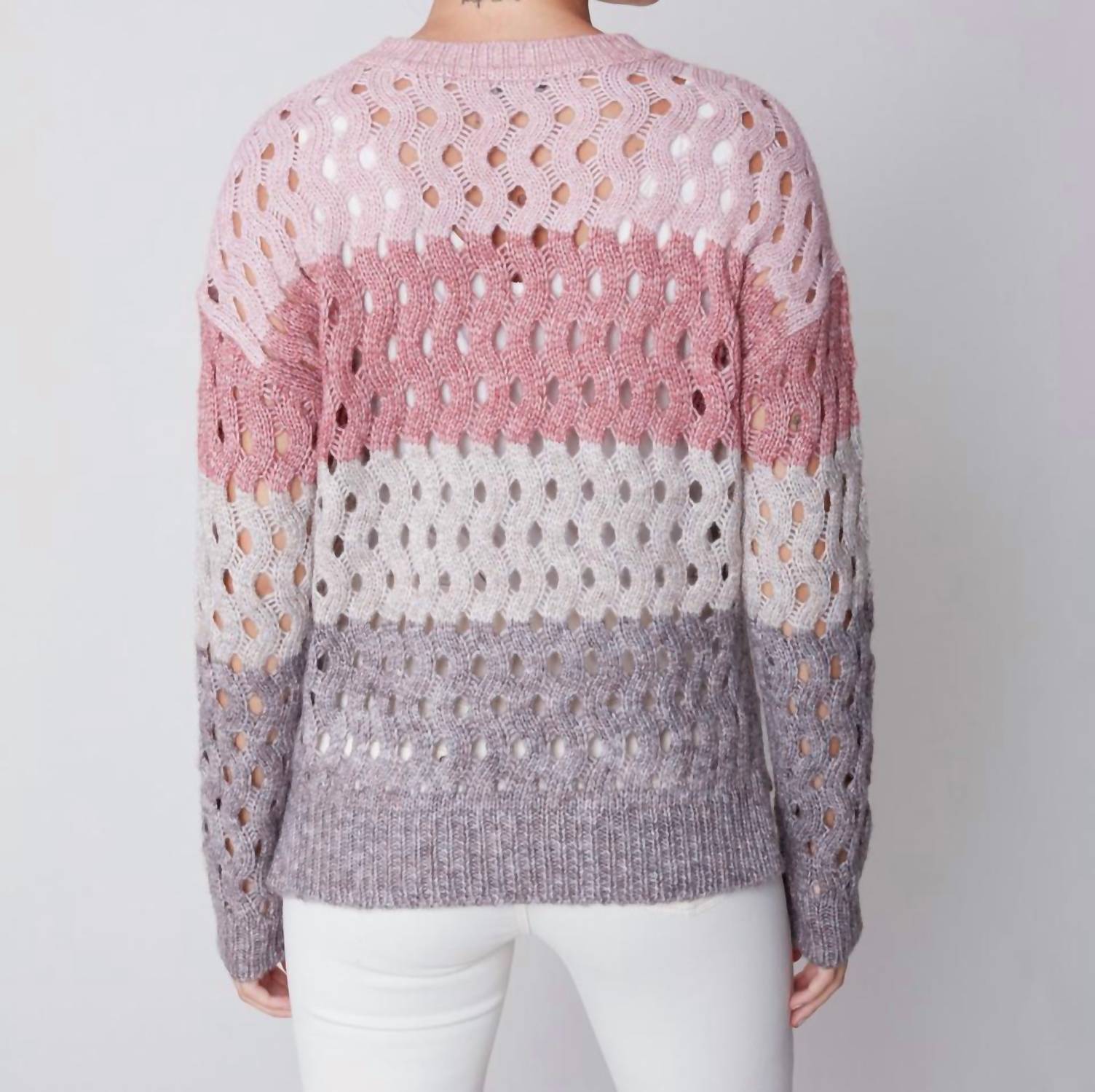 Ажурный свитер с длинными рукавами в порту CHARLIE B, цвет port
Ажурный свитер с длинными рукавами в порту CHARLIE B, цвет port