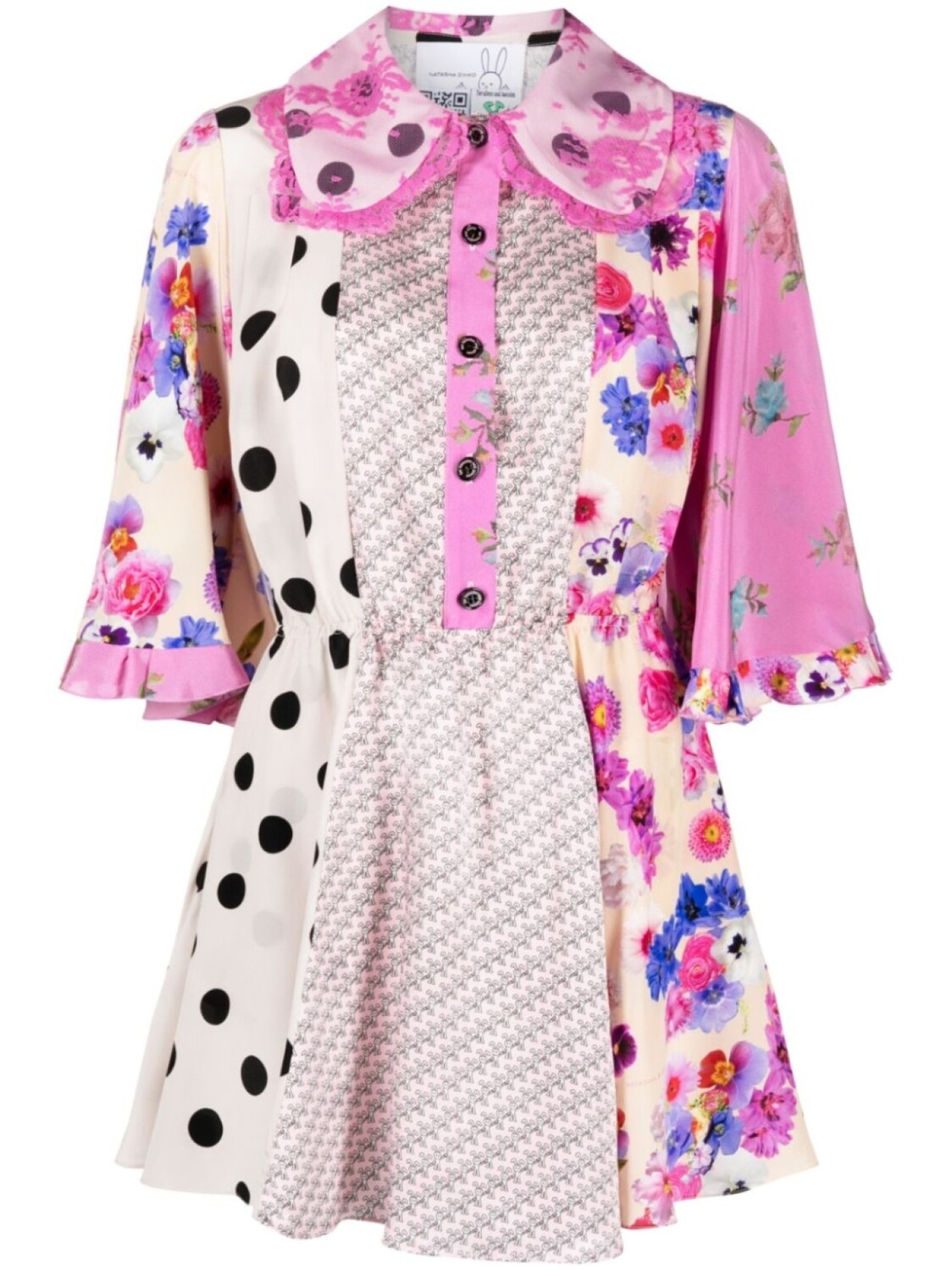 Natasha Zinko короткое платье с принтом, розовый
Natasha Zinko короткое платье с принтом, розовый