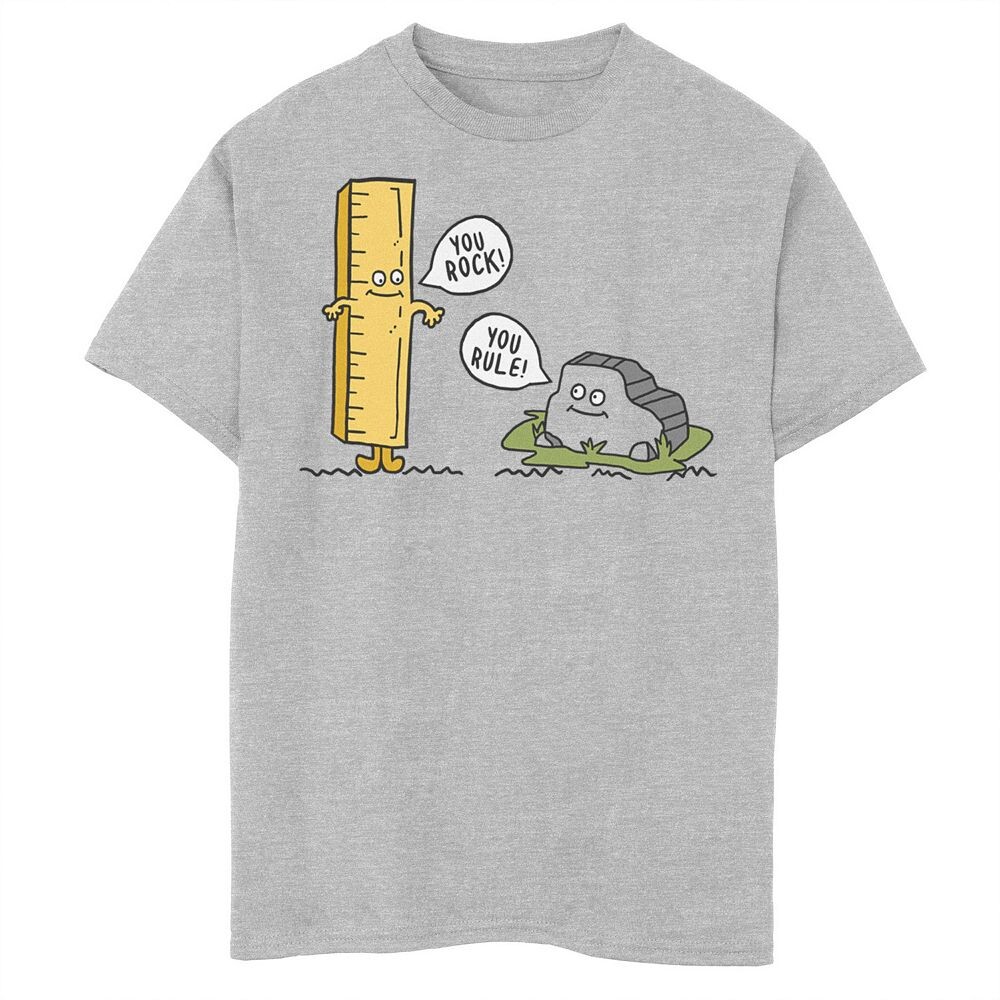 Футболка Fifth Sun Rock & Rule с юмористическим рисунком для мальчиков 8–20 лет, цвет Athletic Heather
Футболка Fifth Sun Rock & Rule с юмористическим рисунком для мальчиков 8–20 лет, цвет Athletic Heather