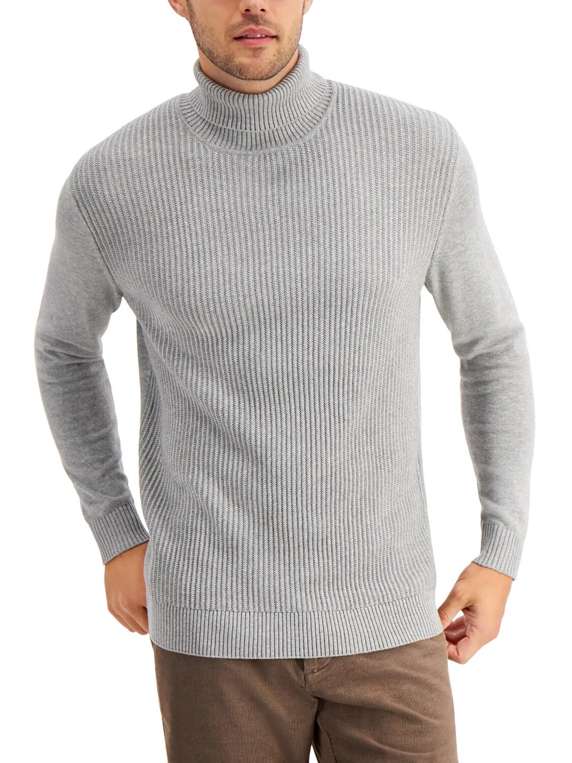 Мужской текстурированный хлопковый свитер с высоким воротником Club Room, цвет Soft Grey Heather
Мужской текстурированный хлопковый свитер с высоким воротником Club Room, цвет Soft Grey Heather