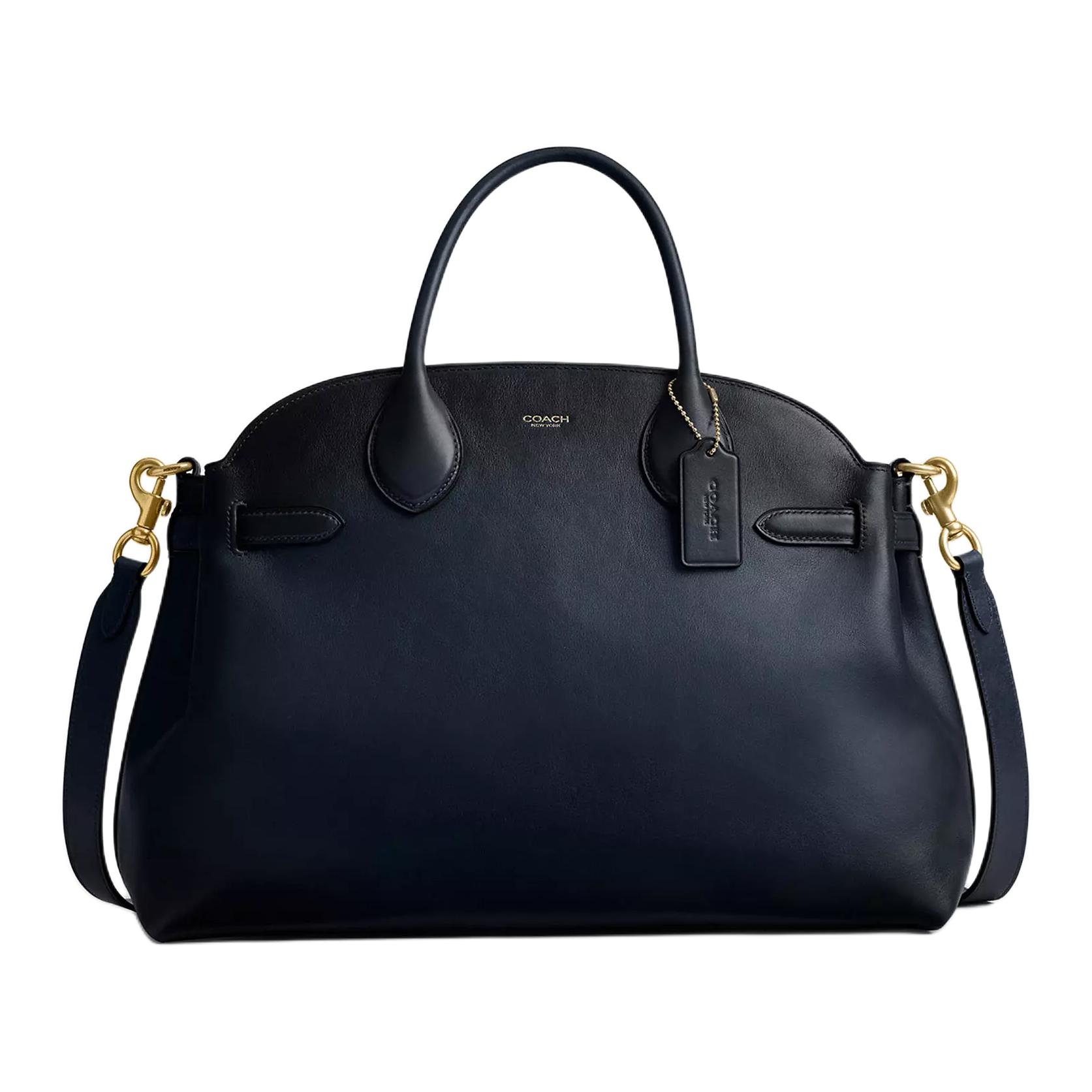 Coach Сумка-мессенджер Empire Carryall из зернистой кожи, большая, женская, темно-синего цвета
Coach Сумка-мессенджер Empire Carryall из зернистой кожи, большая, женская, темно-синего цвета