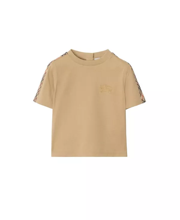 Детская хлопковая футболка в клетку. Burberry, коричневый
Детская хлопковая футболка в клетку. Burberry, коричневый