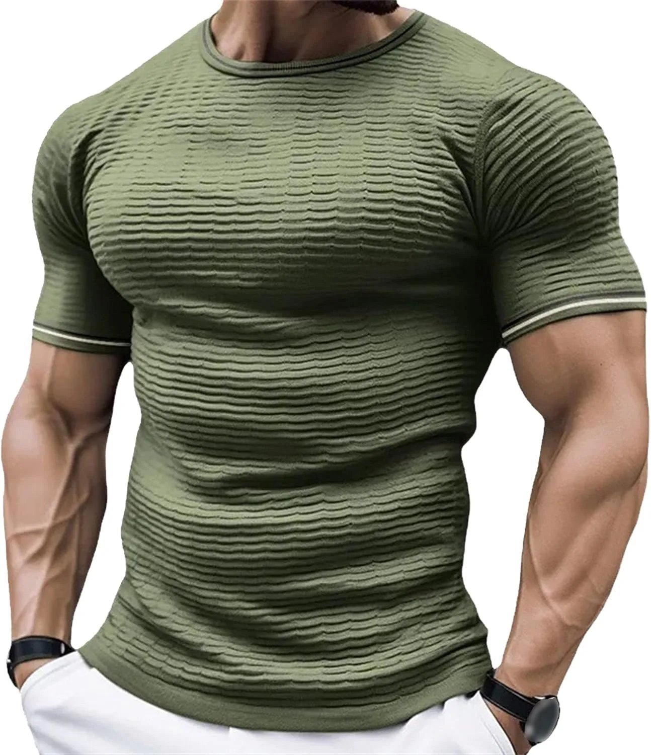 Мужская вязаная футболка для тренировок
Мужская вязаная футболка для тренировок