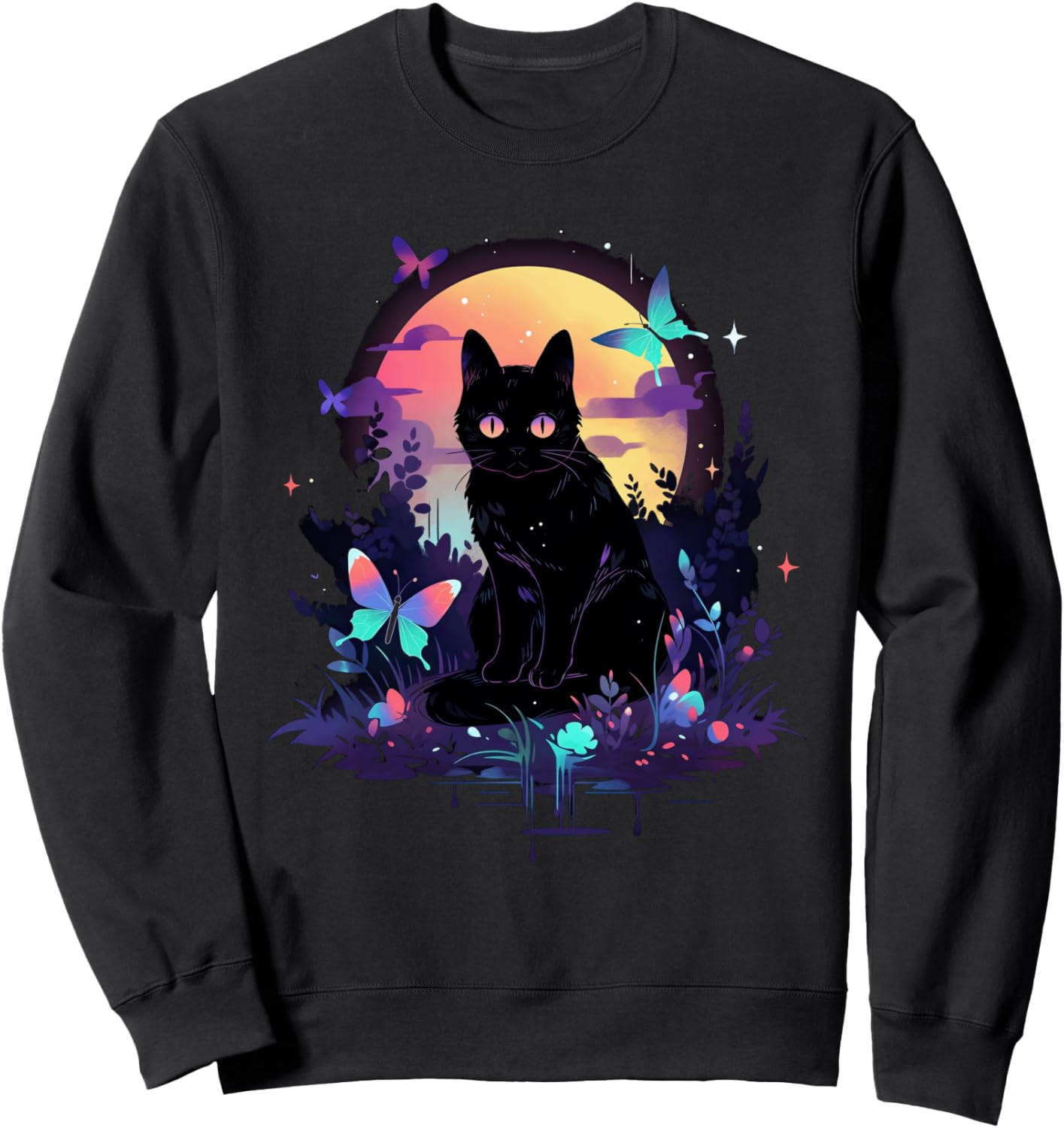 Стильная толстовка с изображением кошки в деревенском стиле, украшенная бабочками и цветами Cottagecore Goblincore And Fairycore Stuff, черный
Стильная толстовка с изображением кошки в деревенском стиле, украшенная бабочками и цветами Cottagecore Goblincore And Fairycore Stuff, черный