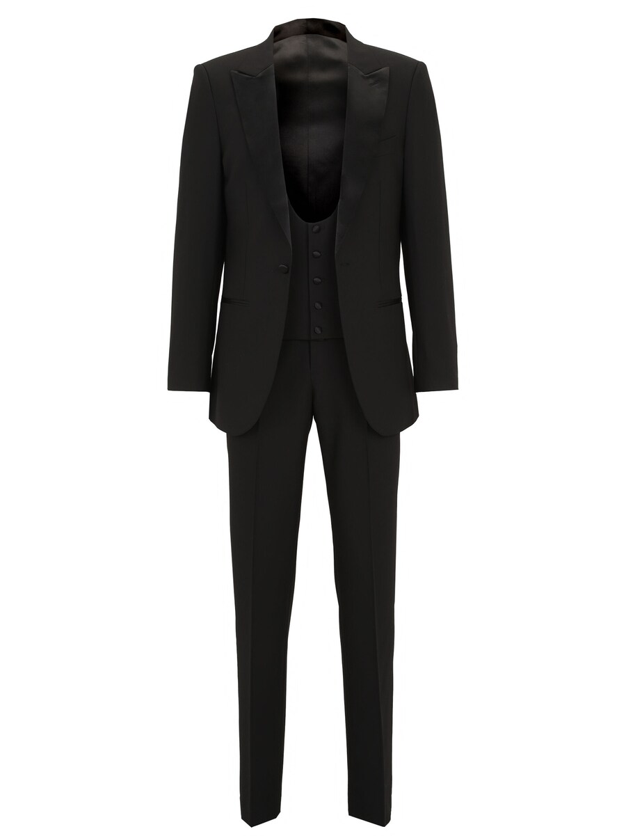 Приталенный костюм Steffen Klein 5-teilig, черный
Приталенный костюм Steffen Klein 5-teilig, черный