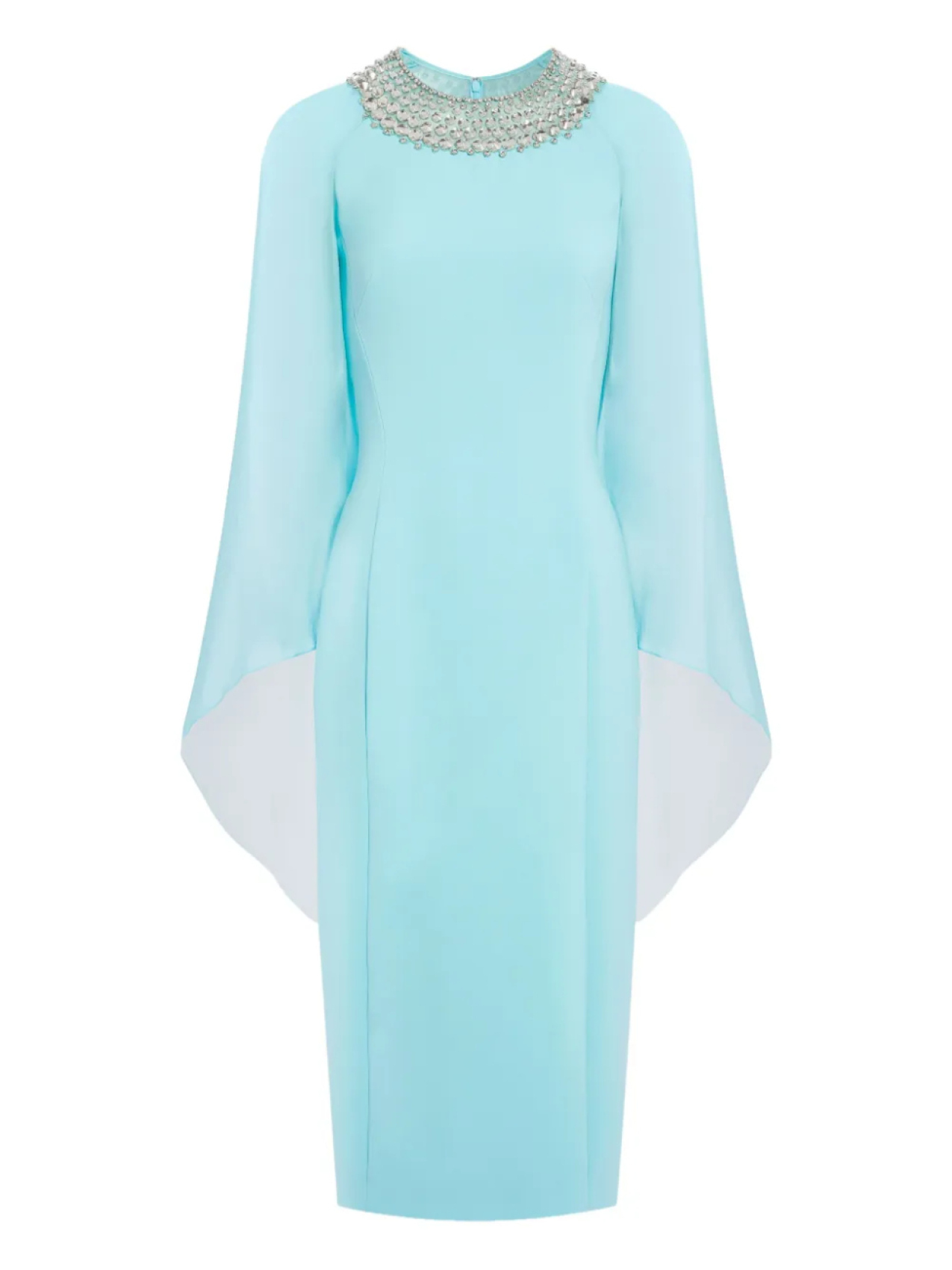 Jenny Packham декорированное платье с высоким воротником, синий
Jenny Packham декорированное платье с высоким воротником, синий