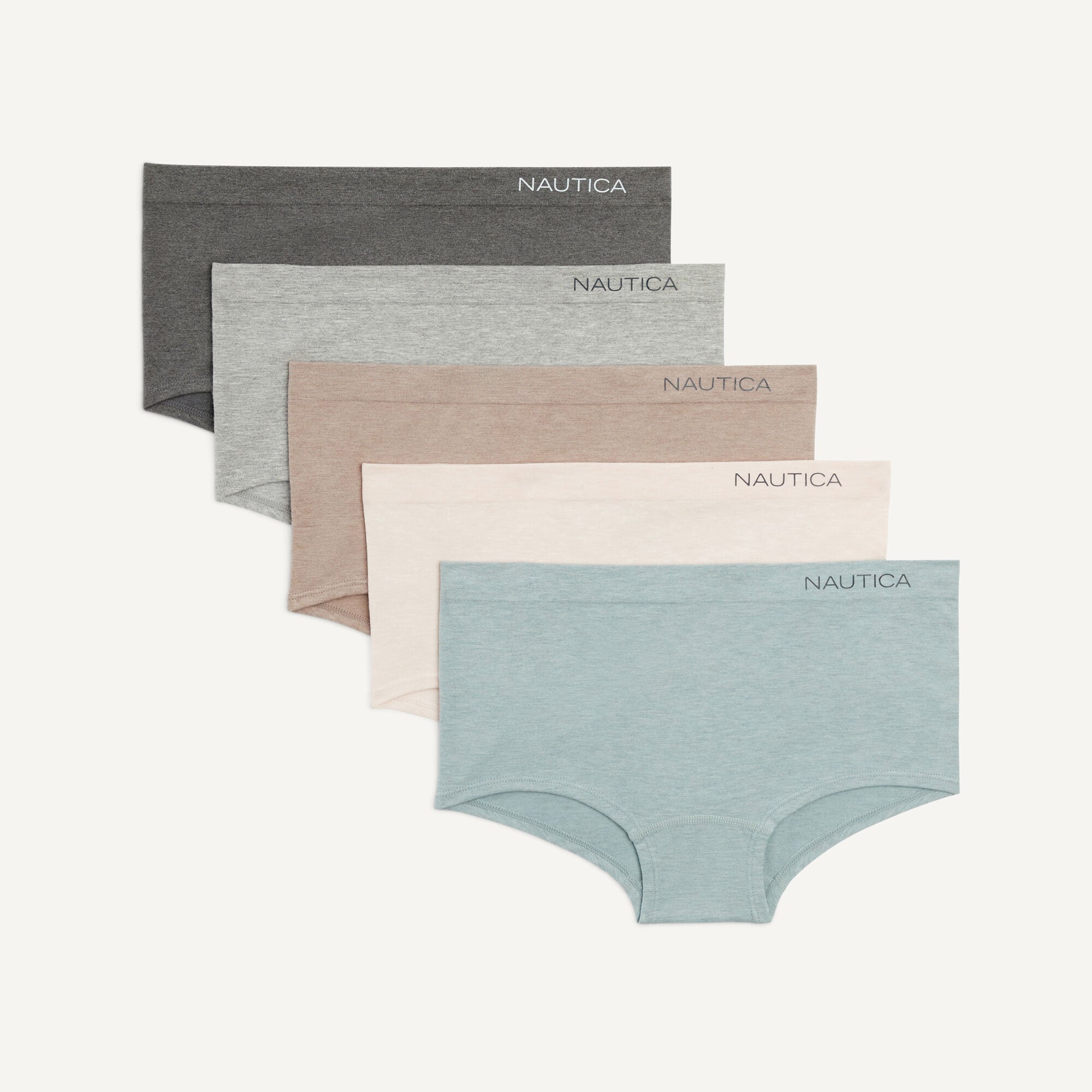 Nautica Женские Бесшовные Трусы, 5 Штук, коричневый 
Nautica Женские Бесшовные Трусы, 5 Штук, коричневый