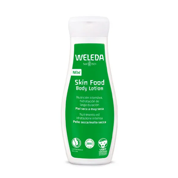 Питательное молочко для тела Skin Food Body Lotion Weleda, 200 ml
Питательное молочко для тела Skin Food Body Lotion Weleda, 200 ml