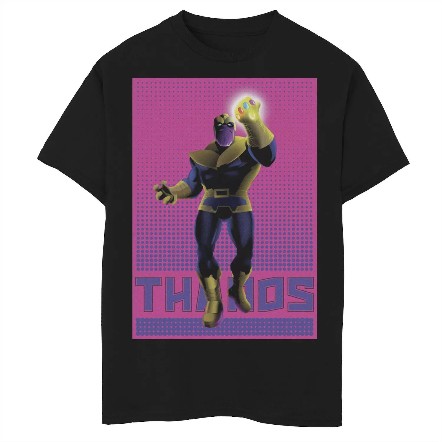 Футболка с полутоновым рисунком в стиле поп-арт для мальчиков 8–20 лет Marvel Thanos Marvel
Футболка с полутоновым рисунком в стиле поп-арт для мальчиков 8–20 лет Marvel Thanos Marvel