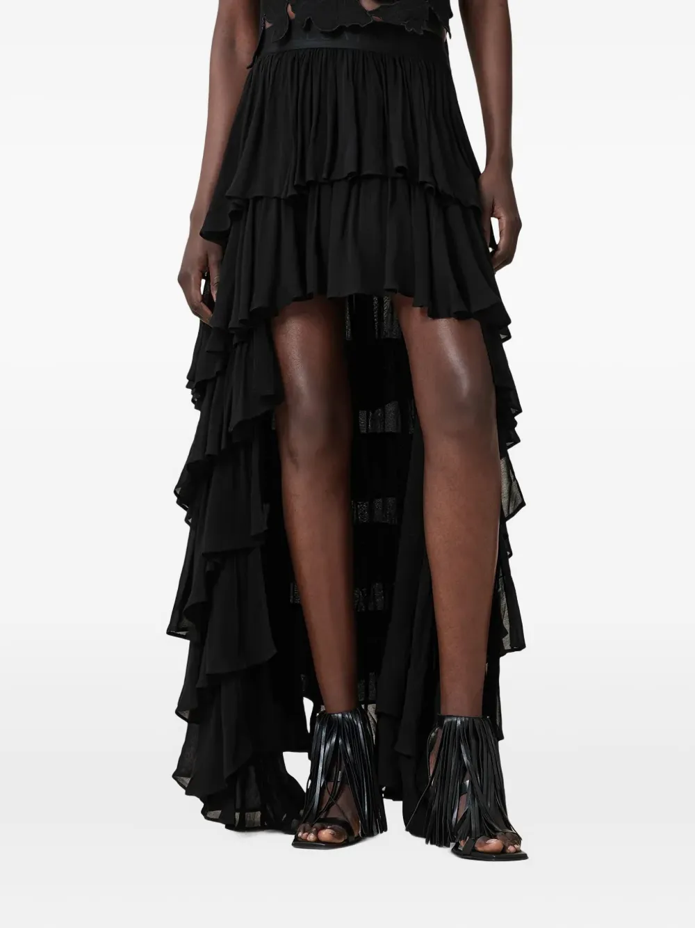 Юбка макси с многоярусными оборками Cavarly AllSaints, черный
Юбка макси с многоярусными оборками Cavarly AllSaints, черный