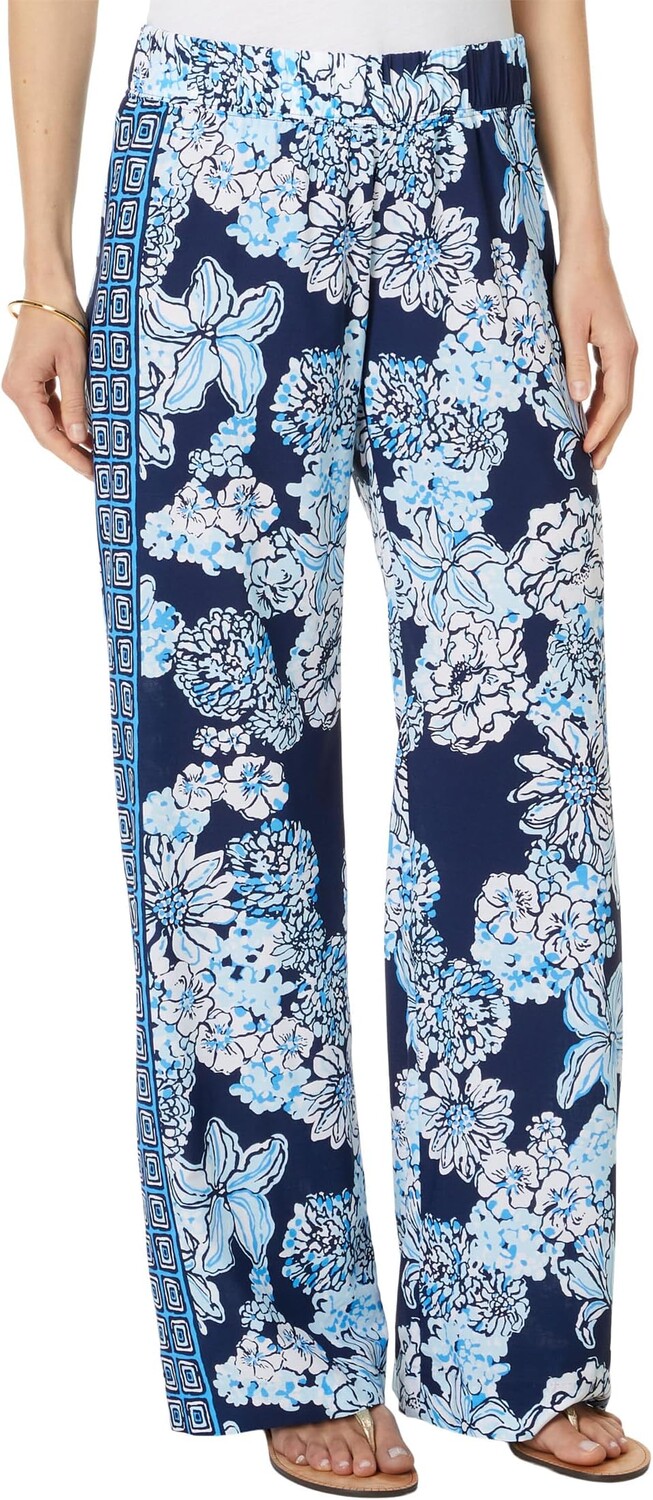 Брюки Lilly Pulitzer Bal Harbour Palazzo, цвет Low Tide Navy Bouquet All Day Engineered Pant
Брюки Lilly Pulitzer Bal Harbour Palazzo, цвет Low Tide Navy Bouquet All Day Engineered Pant