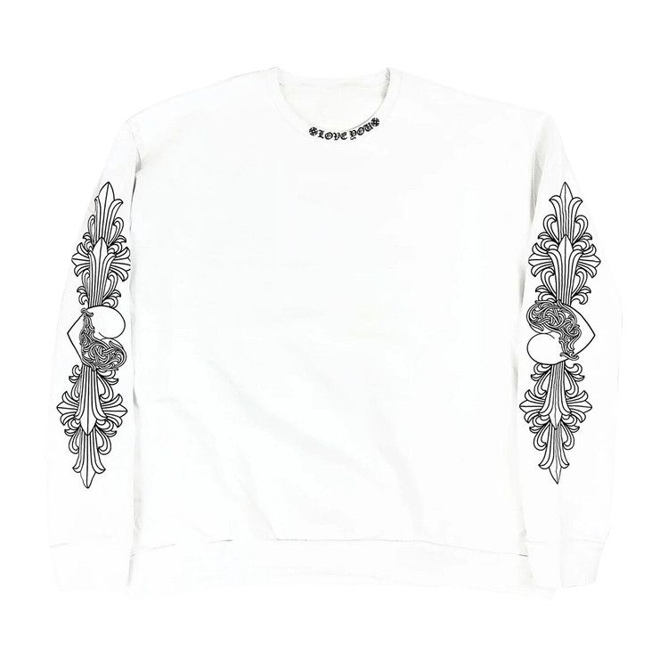 Толстовка Chrome Hearts Chrome Hearts Love You Floral Crewneck Sweatshirt, White
Толстовка Chrome Hearts Chrome Hearts Love You Floral Crewneck Sweatshirt, White
