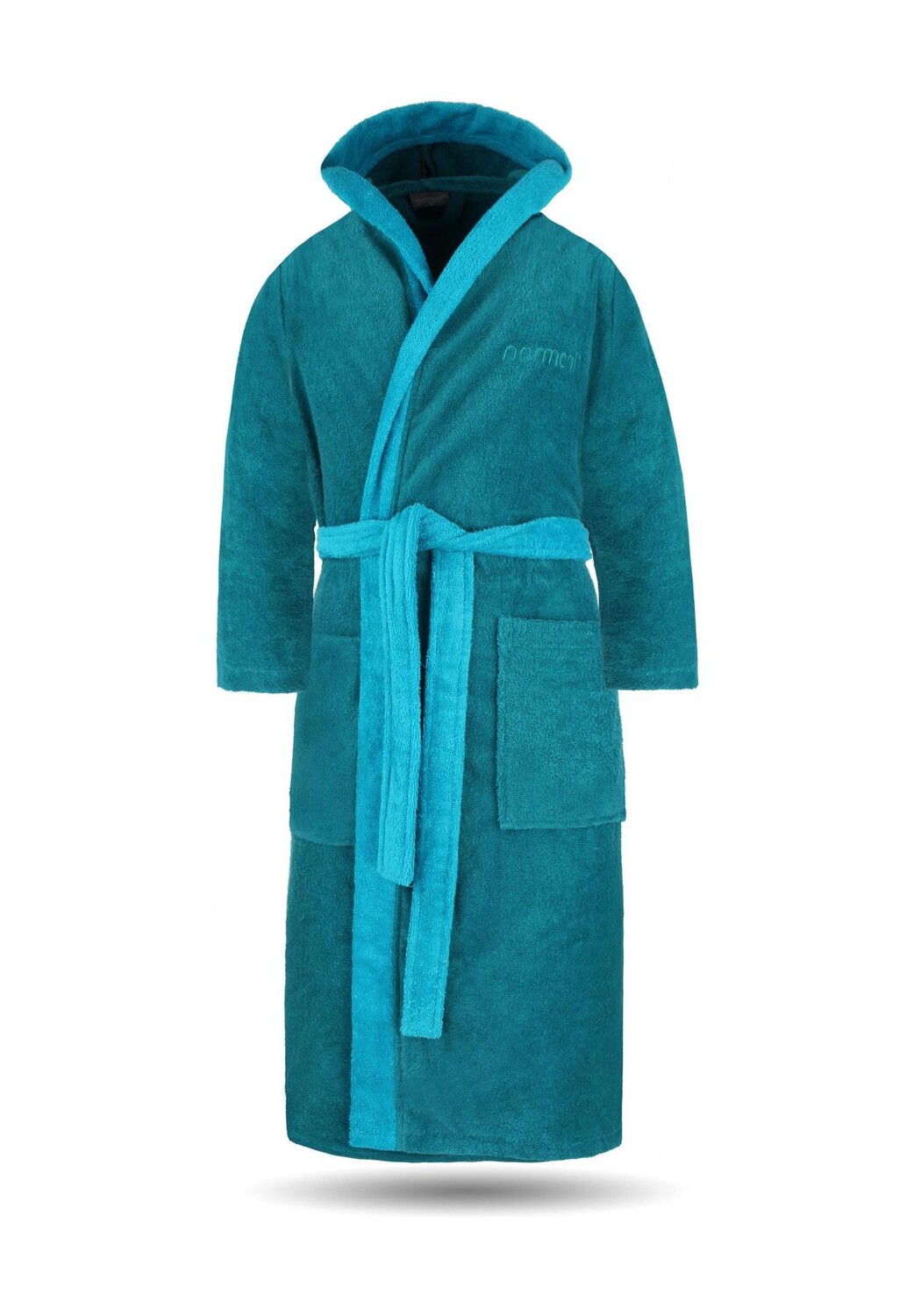 Халат женский хлопковый с махровой тканью, двухцветный - OEKO-TEX 100 normani, цвет Petrol
Халат женский хлопковый с махровой тканью, двухцветный - OEKO-TEX 100 normani, цвет Petrol
