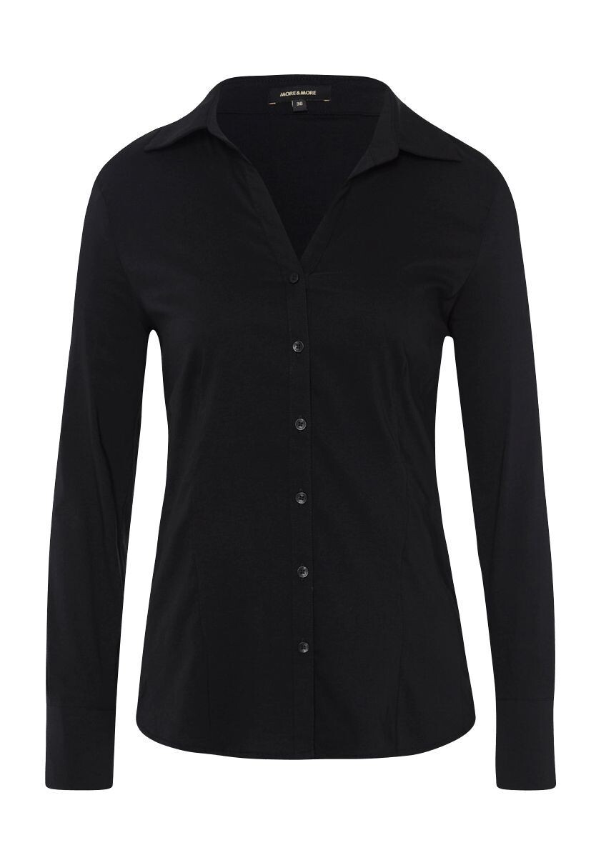 Блузка, блузочный воротник, для женщин MORE & MORE, черный
Блузка, блузочный воротник, для женщин MORE & MORE, черный