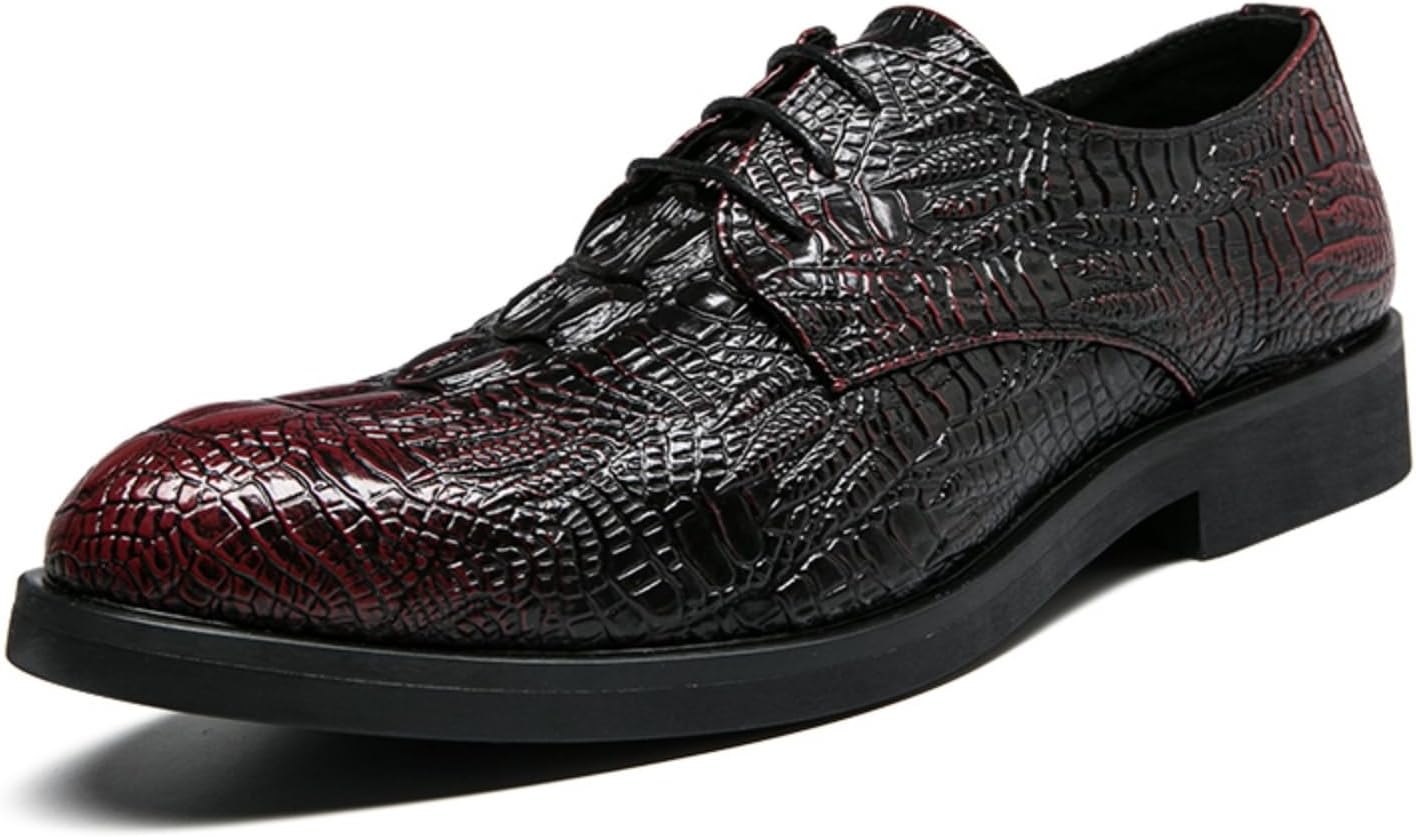 Мужские оксфорды из кожи с шнуровкой, Формальная обувь с противоскользящей подошвой и узором под аллигатора, Ручная работа, Идеально для свадеб, деловых встреч и профессионального стиля Lshwcift, красный
Мужские оксфорды из кожи с шнуровкой, Формальная обувь с противоскользящей подошвой и узором под аллигатора, Ручная работа, Идеально для свадеб, деловых встреч и профессионального стиля Lshwcift, красный