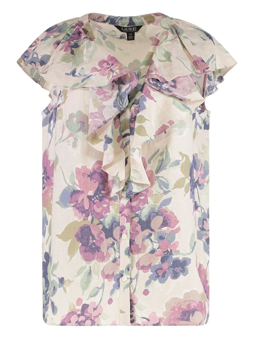 Блузка с оборками и цветочным принтом Lauren Ralph Lauren, нейтральный
Блузка с оборками и цветочным принтом Lauren Ralph Lauren, нейтральный