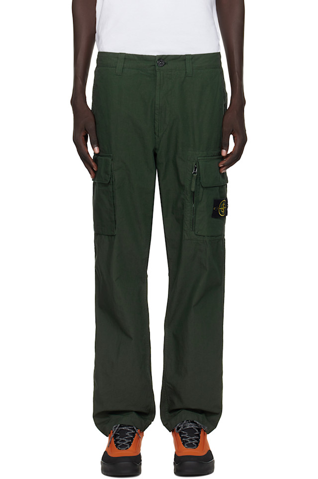 Stone Island Зеленые хлопковые брюки-карго с плетением из парусины 3100006
Stone Island Зеленые хлопковые брюки-карго с плетением из парусины 3100006