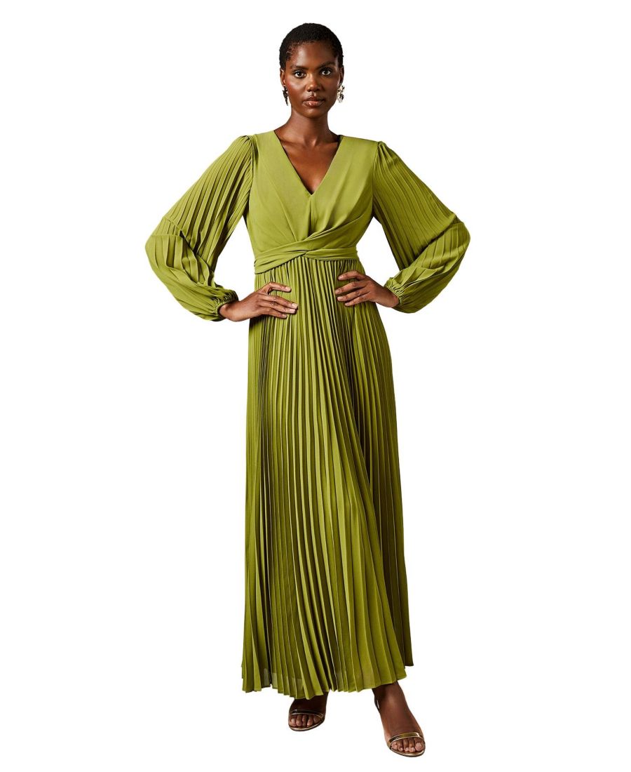 Женское плиссированное платье с запахом спереди Coast, Olive
Женское плиссированное платье с запахом спереди Coast, Olive