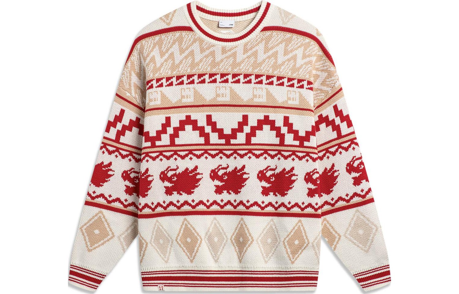 China Li Ning Мужской свитер на подкладке, От белого
China Li Ning Мужской свитер на подкладке, От белого