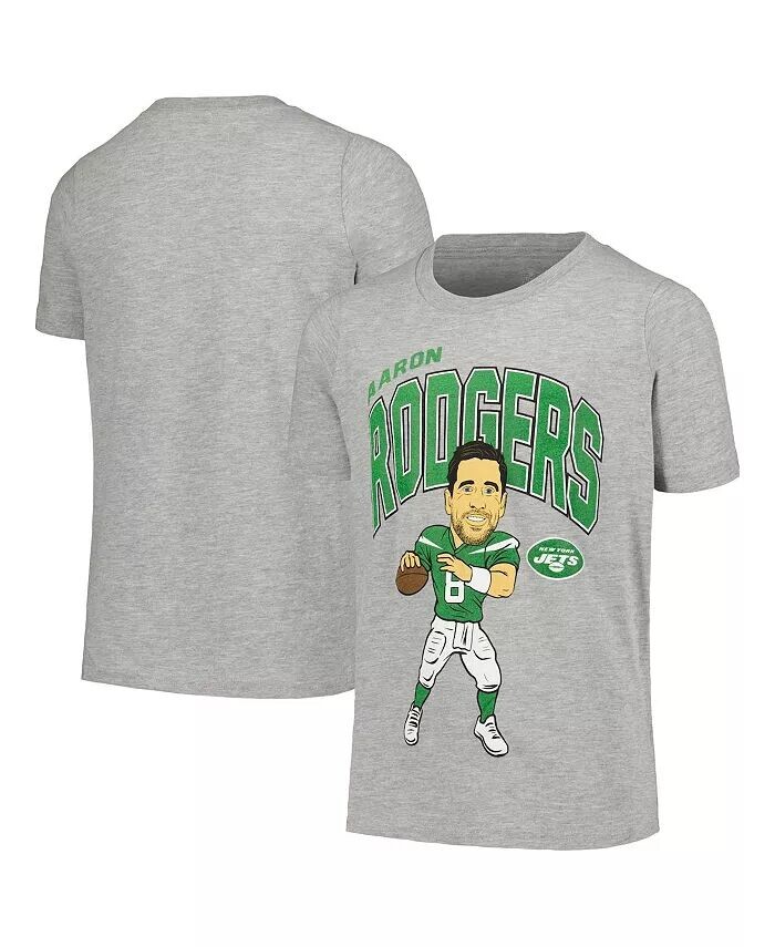 Футболка с карикатурой на Big Boys Aaron Rodgers Heather Gray New York Jets Outerstuff
Футболка с карикатурой на Big Boys Aaron Rodgers Heather Gray New York Jets Outerstuff