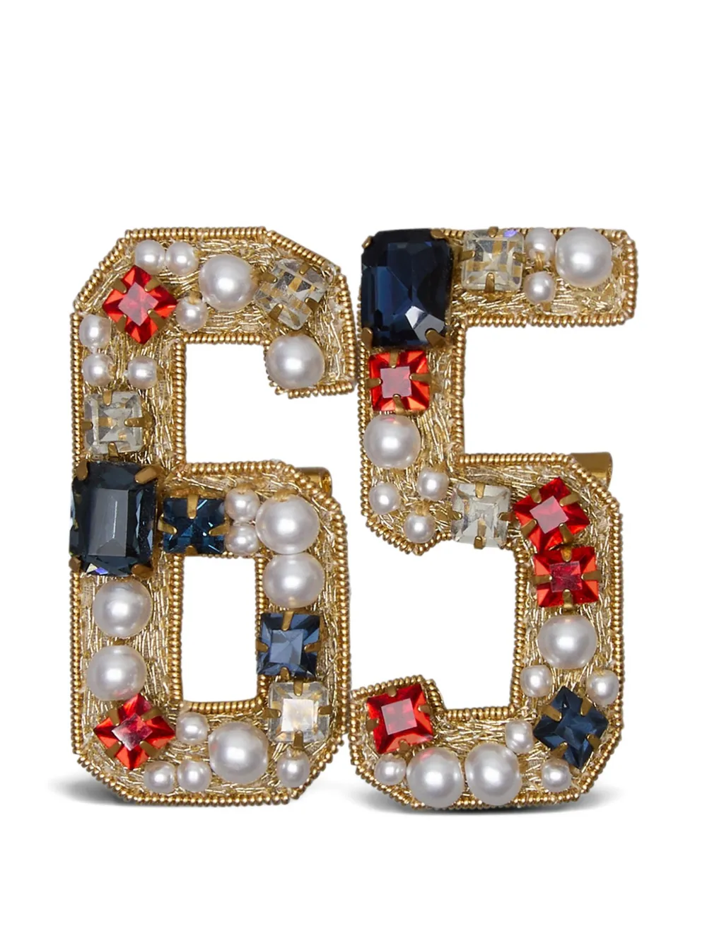 Вышитая брошь с украшением из кристаллов THOM BROWNE, золотистый
Вышитая брошь с украшением из кристаллов THOM BROWNE, золотистый