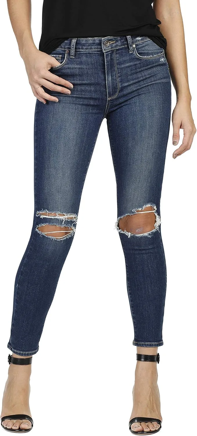 PAIGE Женские укороченные джинсы Hoxton Emmett Destructed
PAIGE Женские укороченные джинсы Hoxton Emmett Destructed