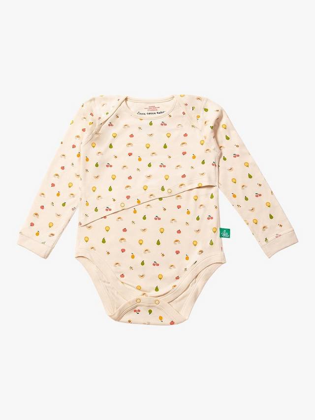 Адаптивное боди для легкого кормления kids'garden days Little Green Radicals, кремовый 
Адаптивное боди для легкого кормления kids'garden days Little Green Radicals, кремовый