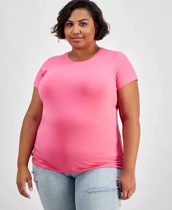 Базовая футболка с короткими рукавами и круглым вырезом больших размеров Aveto, розовый
Базовая футболка с короткими рукавами и круглым вырезом больших размеров Aveto, розовый