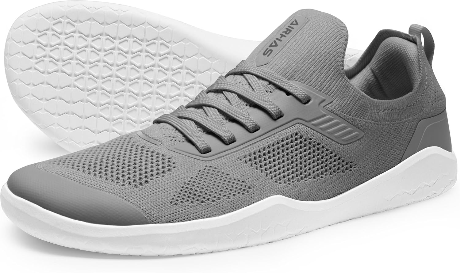 Мужские кроссовки с нулевым перепадом, широкой носочной частью, минималистичные для тренировок в зале, становая тяга, кросс-тренинг Airhas, темно-серый
Мужские кроссовки с нулевым перепадом, широкой носочной частью, минималистичные для тренировок в зале, становая тяга, кросс-тренинг Airhas, темно-серый