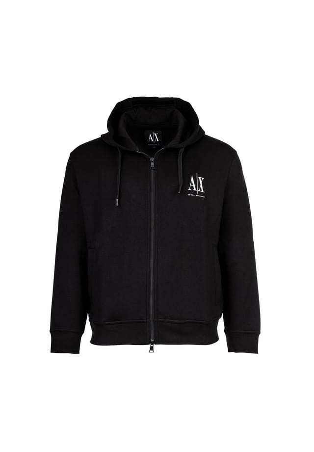 Толстовка с капюшоном - толстовка с капюшоном на молнии из хлопковой смеси Armani Exchange, черный
Толстовка с капюшоном - толстовка с капюшоном на молнии из хлопковой смеси Armani Exchange, черный