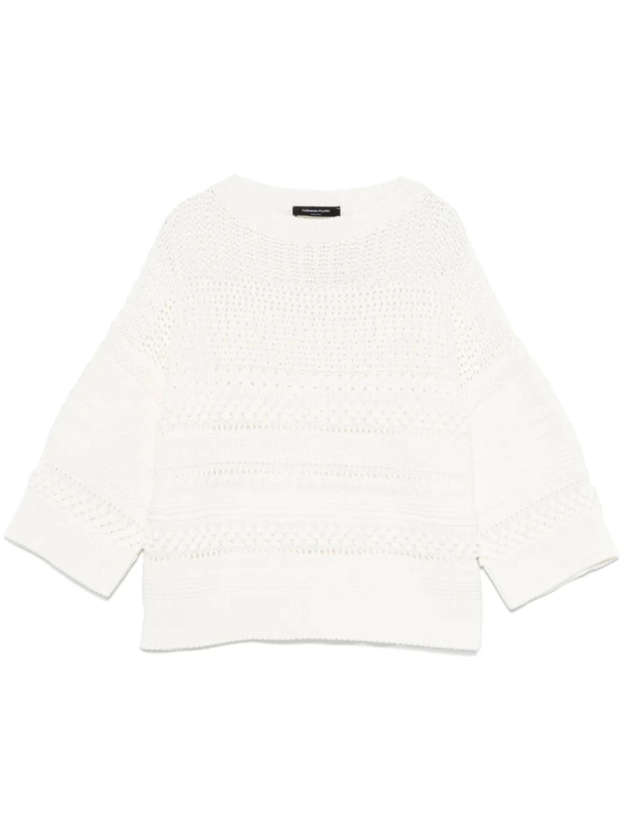 Свитер открытой вязки Fabiana Filippi, белый 
Свитер открытой вязки Fabiana Filippi, белый