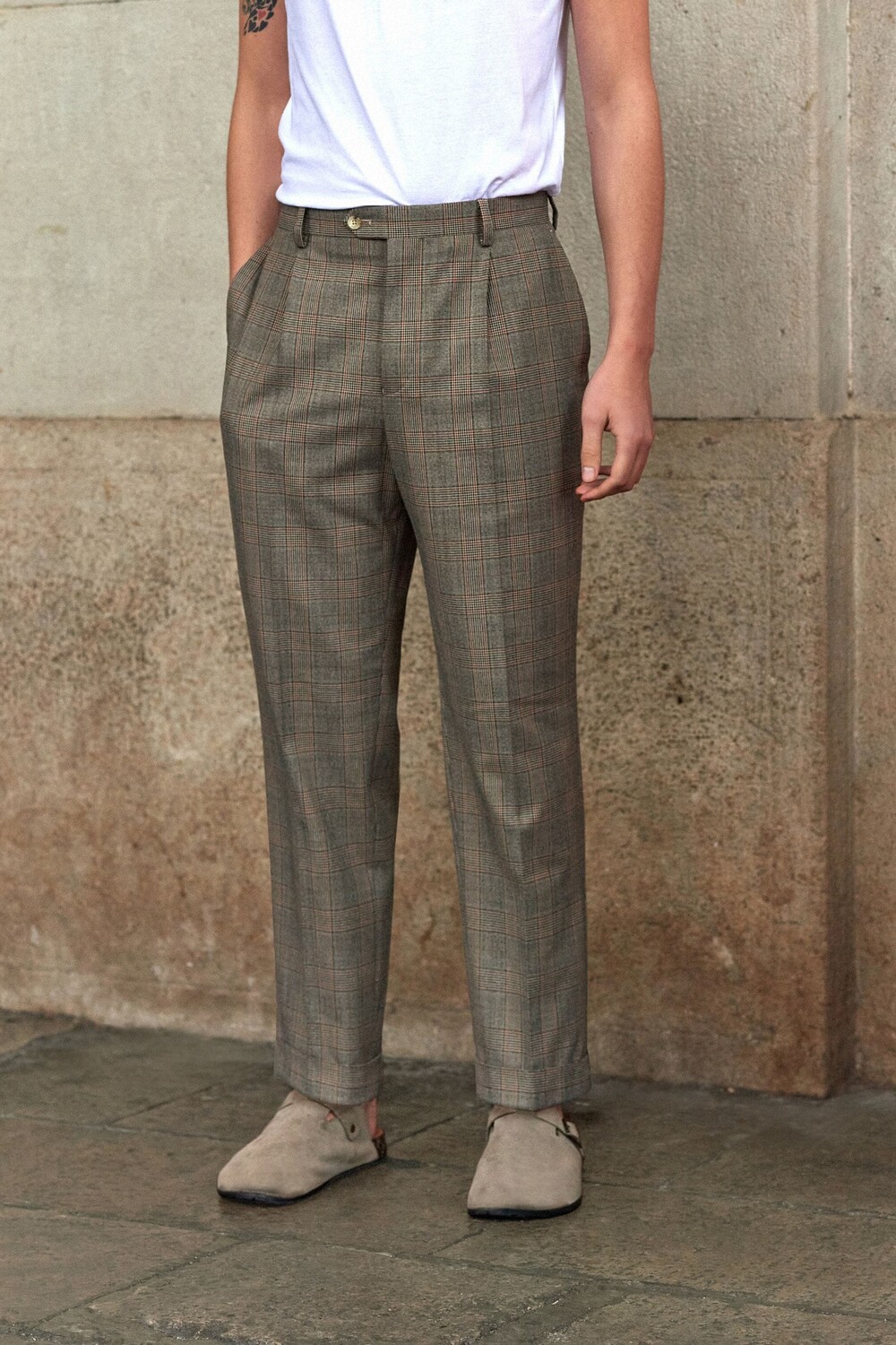 Свободного покроя брюки из жаккардовой ткани в клетку Next, нейтральный
Свободного покроя брюки из жаккардовой ткани в клетку Next, нейтральный